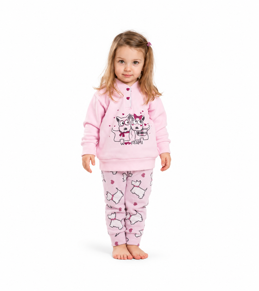 Pigiama invernale neonata bambina Gary in punto Milano V10043