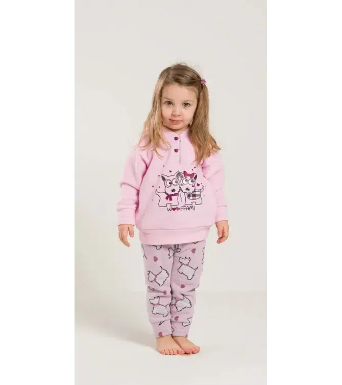 Pigiama invernale neonata bambina Gary in punto Milano V10043