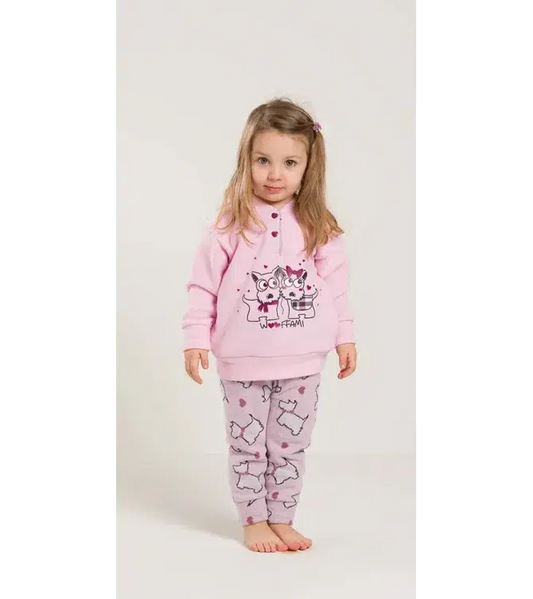 Pigiama invernale neonata bambina Gary in punto Milano V10043