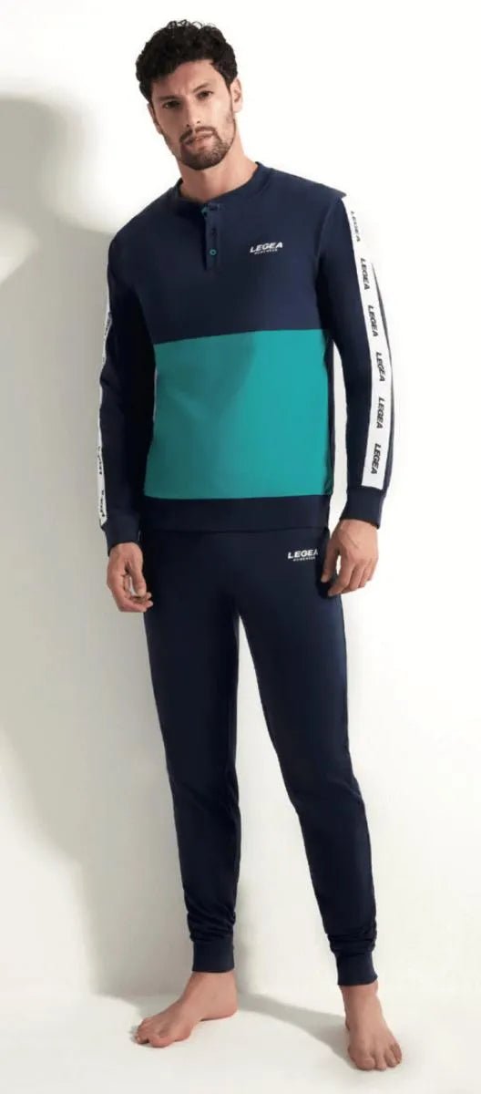 Pigiama lungo uomo Legea 100% cotone PG49660