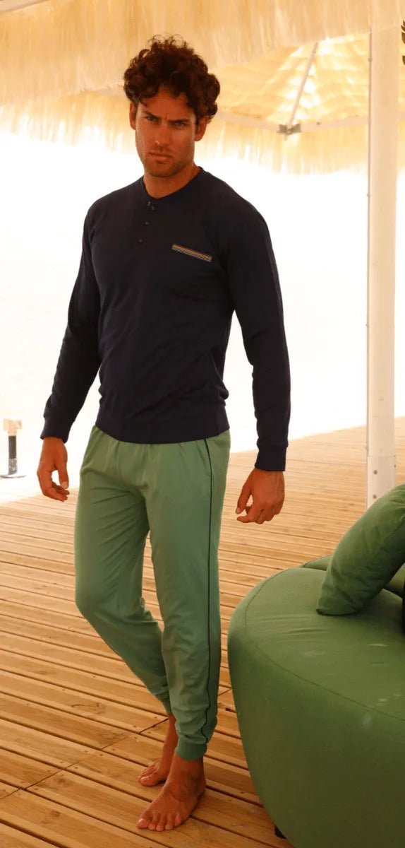 Pigiama lungo uomo Nottingham 100% cotone NPA760