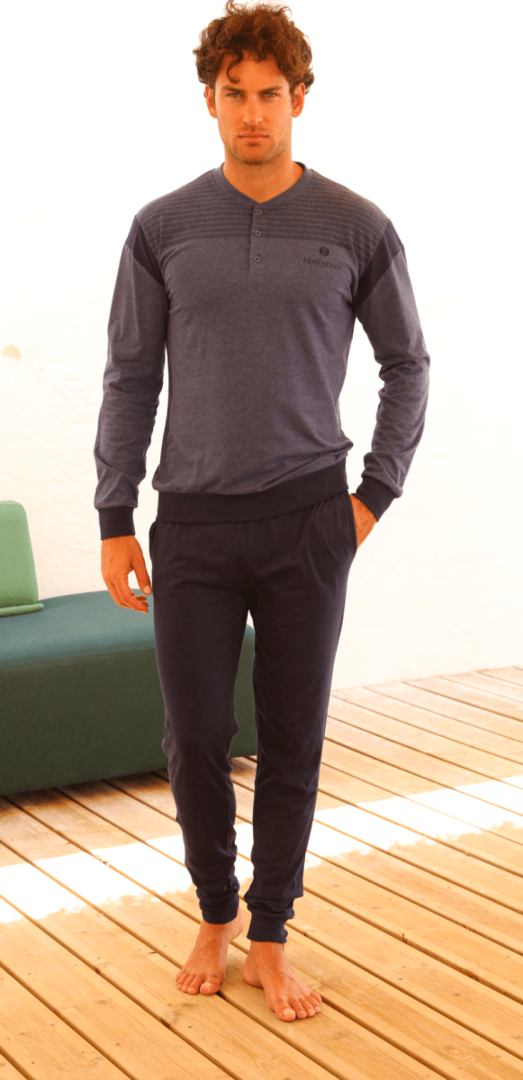 Pigiama lungo uomo Nottingham 100% cotone NPA785