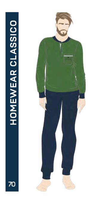 Pigiama lungo uomo Nottingham 100% cotone PG50178