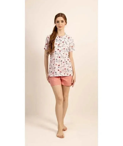 Pigiama mezza manica pantaloncino donna Jersey Gary 5256