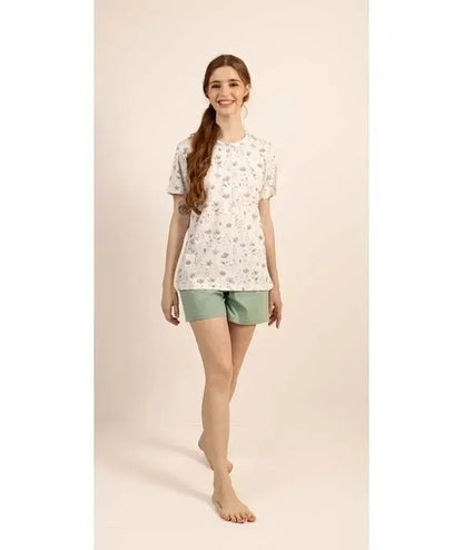 Pigiama mezza manica pantaloncino donna Jersey Gary 5256