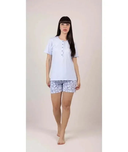 Pigiama mezza manica pantaloncino donna Jersey Gary 5286