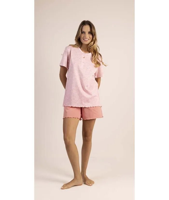Pigiama mezza manica pantaloncino donna Jersey Gary 5369