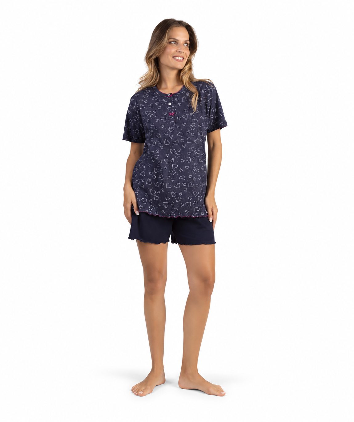 Pigiama mezza manica pantaloncino donna Jersey Gary 5369