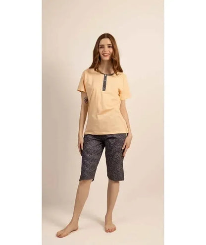 Pigiama mezza manica pinocchietto donna Jersey Gary 5271
