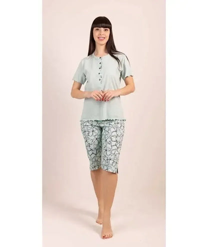 Pigiama mezza manica pinocchietto donna Jersey Gary 5284