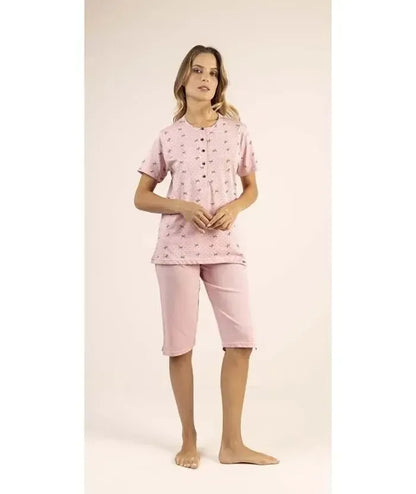 Pigiama mezza manica pinocchietto donna Jersey Gary 5317