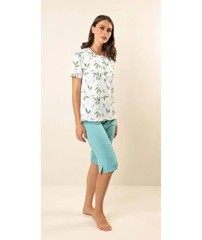 Pigiama mezza manica pinocchietto donna Jersey Gary Z55035