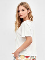 Pigiama mezza manica shorts donna in puro cotone Frida Kahlo Gisela 20414