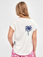 Pigiama mezza manica shorts donna in puro cotone Snoopy Peanuts Gisela 20407