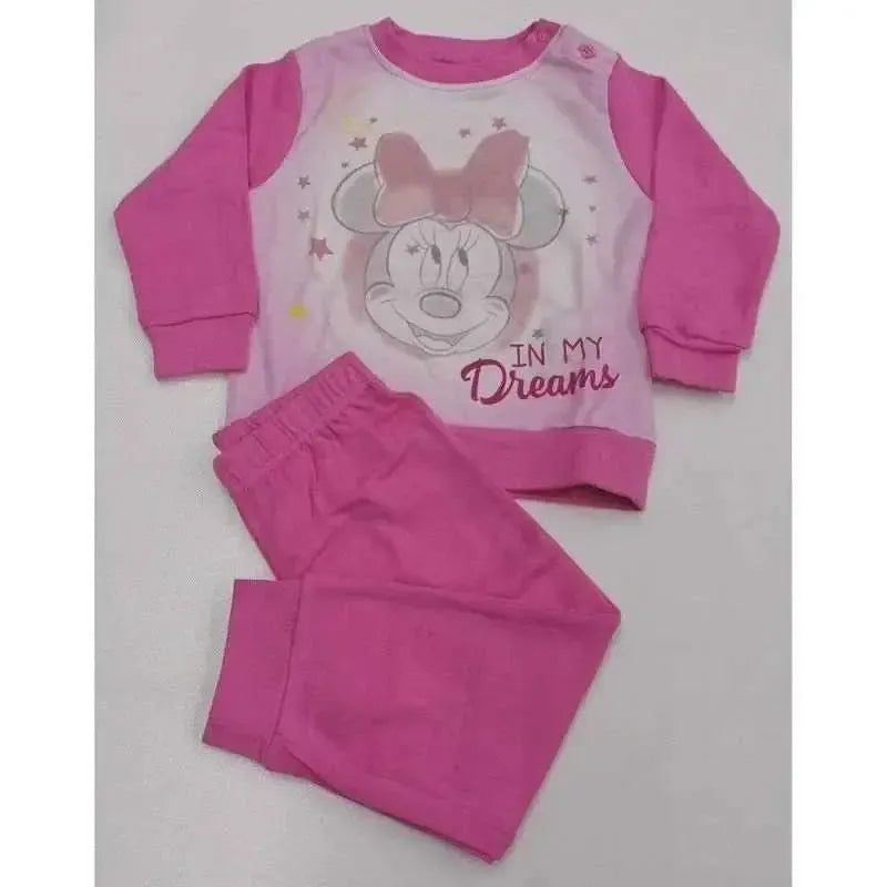 Pigiama neonata bambina caldo cotone Interlock Minnie Disney DBB-613