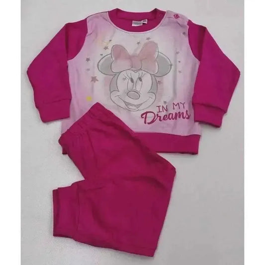 Pigiama neonata bambina caldo cotone Interlock Minnie Disney DBB-613