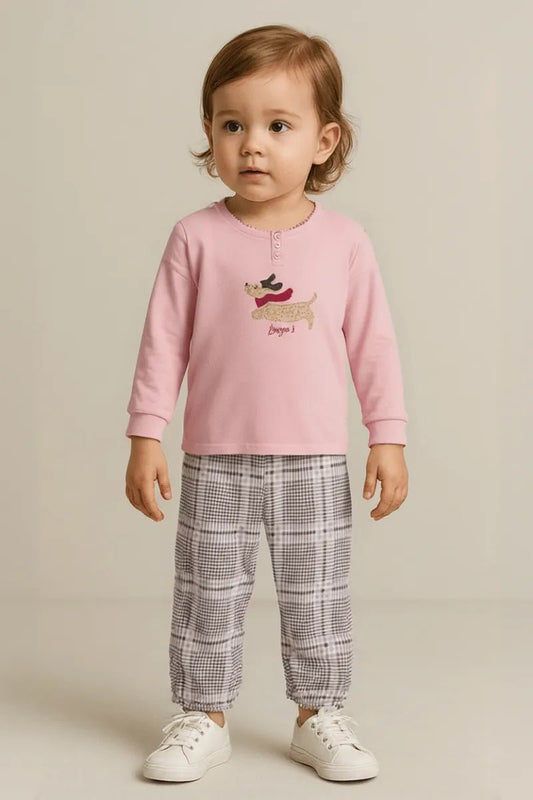 Pigiama neonata bambina interlock Noidinotte FT734