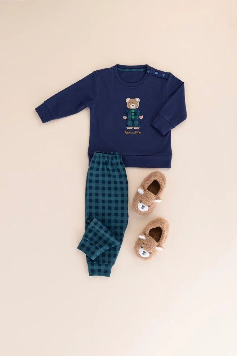 Pigiama neonata/o bambina bambino interlock Noidinotte FT738