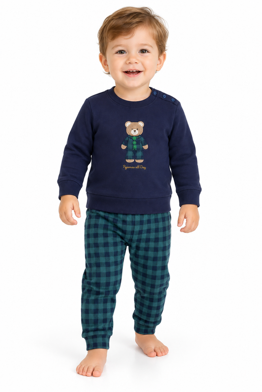 Pigiama neonata/o bambina bambino interlock Noidinotte FT738