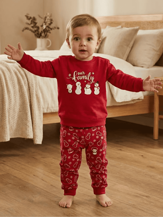 Pigiama neonato Natale Nottingham caldo cotone interlock PG41050N