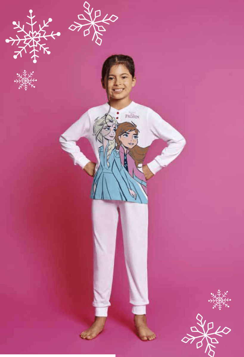 Pigiama puro cotone Frozen Disney estivo bambina DY50A9855