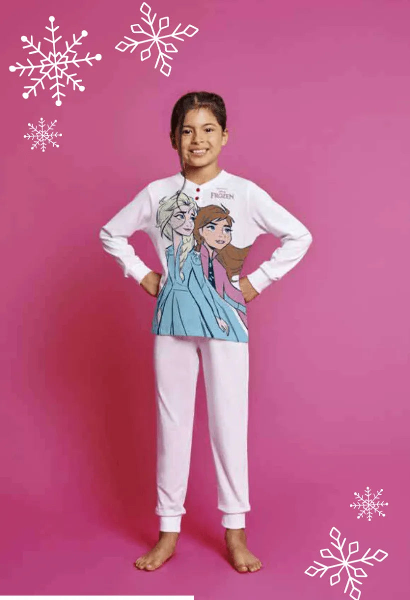 Pigiama puro cotone Frozen Disney estivo bambina DY50A9855