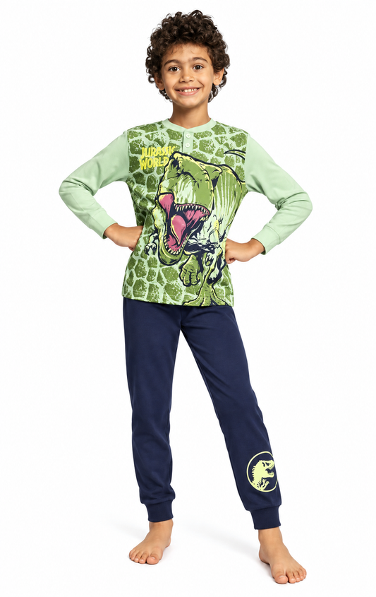 Pigiama puro cotone Jurassic World estivo bambino UN40M7721