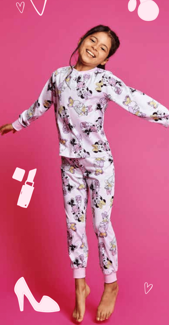 Pigiama puro cotone Minnie Disney estivo bambina DY50L1823