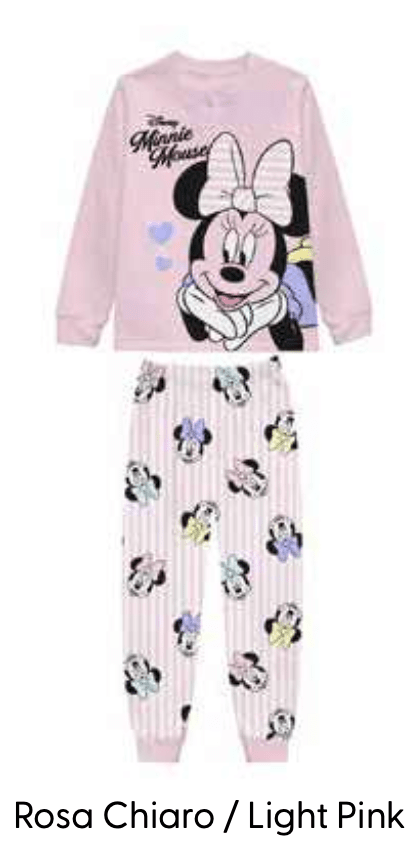 Pigiama puro cotone Minnie Disney estivo bambina DY50L7393