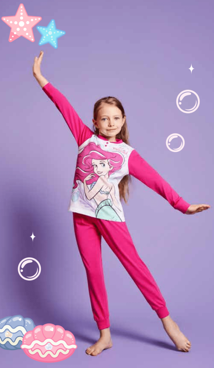 Pigiama puro cotone Principesse Disney estivo bambina DY50A9816