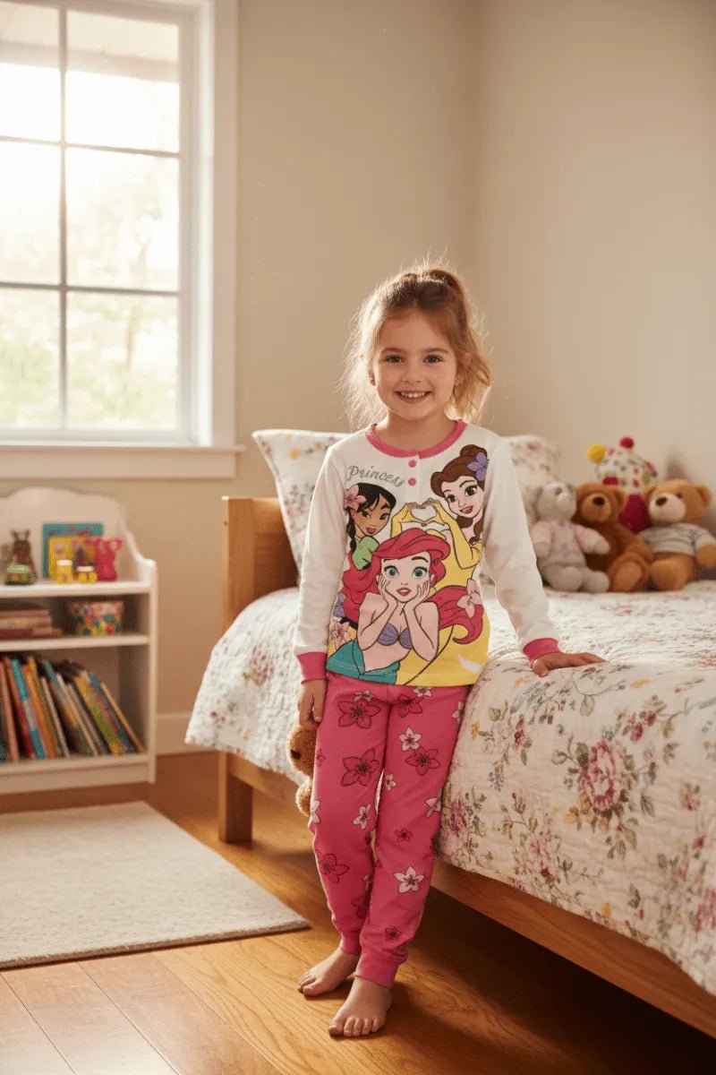 Pigiama puro cotone Principesse Disney estivo bambina baby DY50L0748