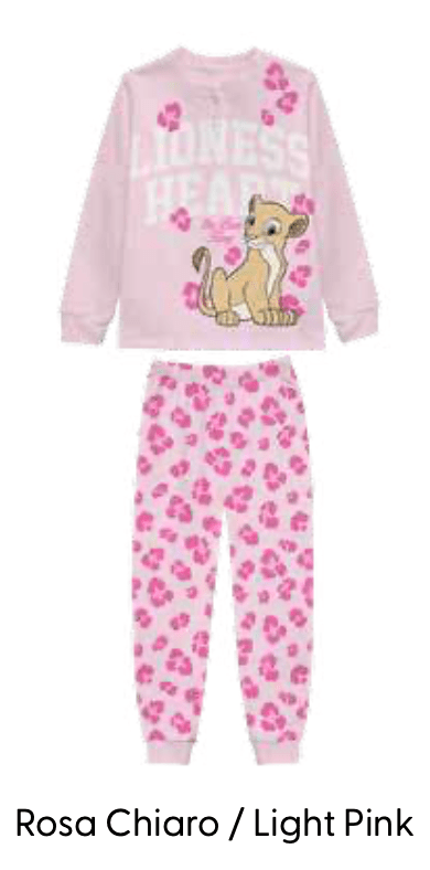 Pigiama puro cotone Re Leone Disney estivo bambina DY50L7401