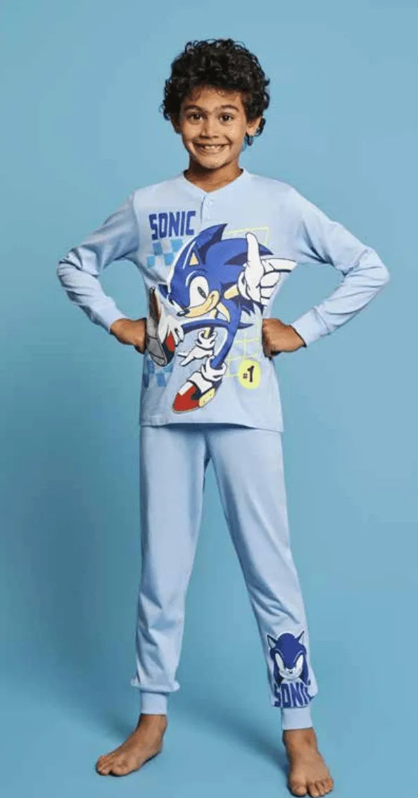 Pigiama puro cotone Sonic estivo bambino SC40G4810