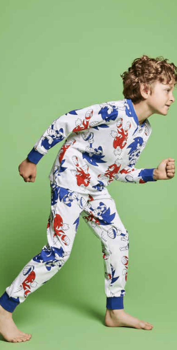 Pigiama puro cotone Sonic estivo bambino SC40G4810