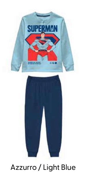 Pigiama puro cotone Superman DC estivo bambino DC40Z6721