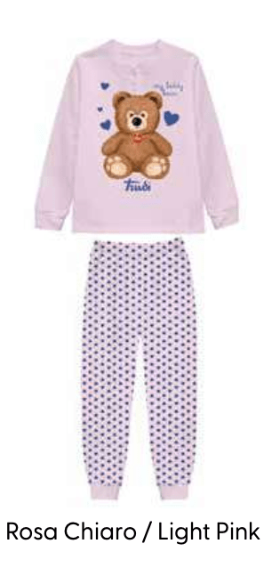Pigiama puro cotone Trudi estivo bambina TY50L7398