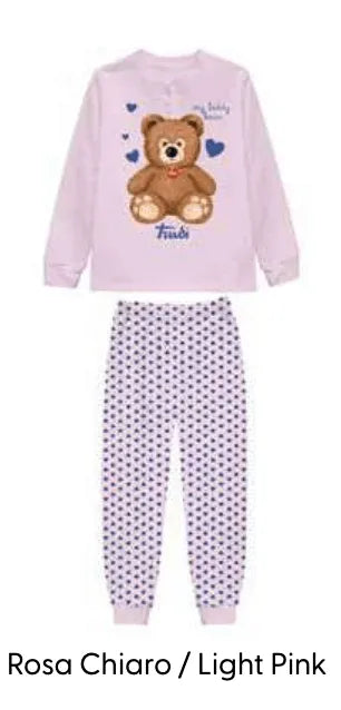 Pigiama puro cotone Trudi estivo bambina TY50L7398