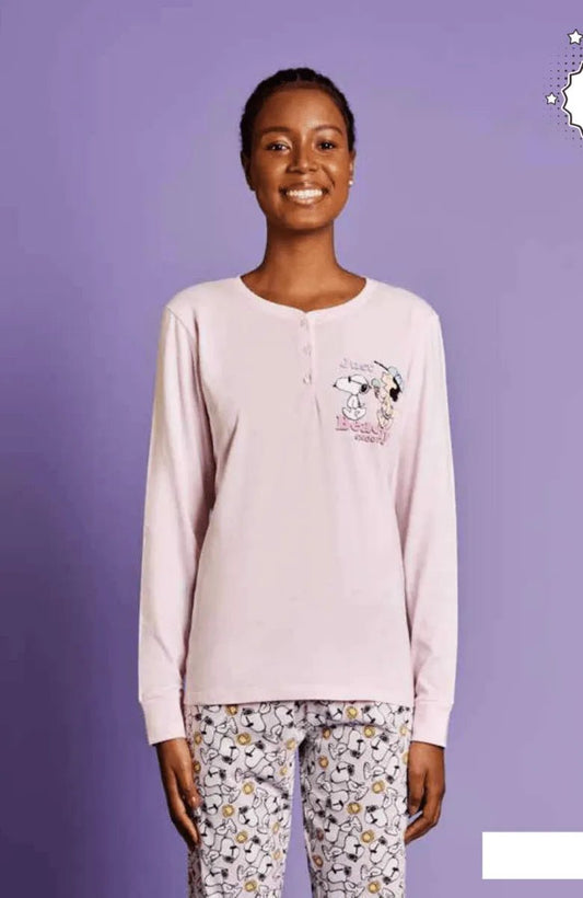 Pigiama puro cotone donna Snoopy SND3850