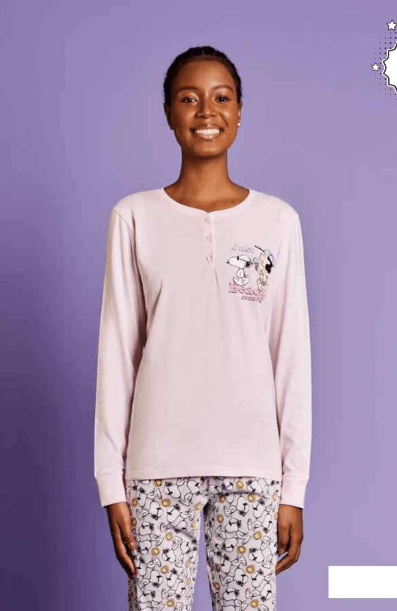 Pigiama puro cotone donna Snoopy SND3850