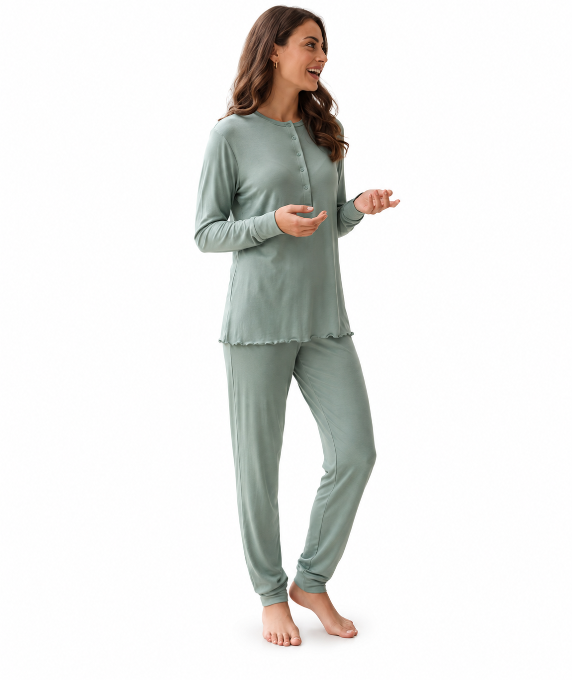 Pigiama serafino donna viscosa Gary C530