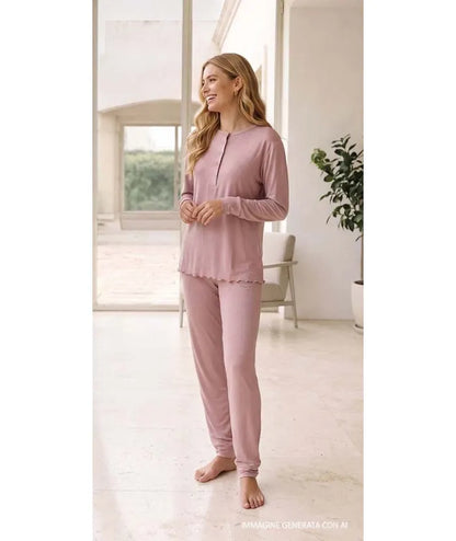 Pigiama serafino donna viscosa Gary C530