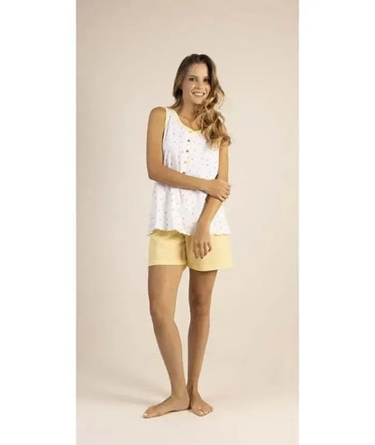 Pigiama spalla larga pantaloncino donna Jersey Gary 5361