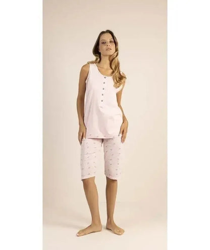 Pigiama spalla larga pinocchietto donna Jersey Gary 5318