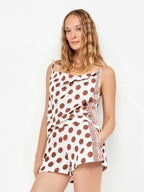 Pigiama top short donna in raso Gisela 20378/20379