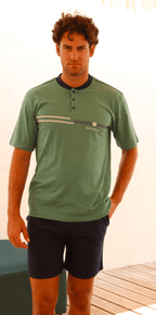 Pigiama tre pezzi uomo Nottingham 100% cotone NPA757