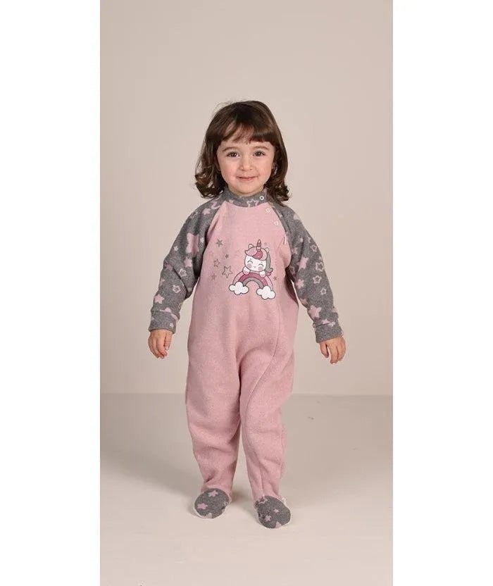 Pigiama tutone invernale neonata bambina Gary in punto Milano 1085