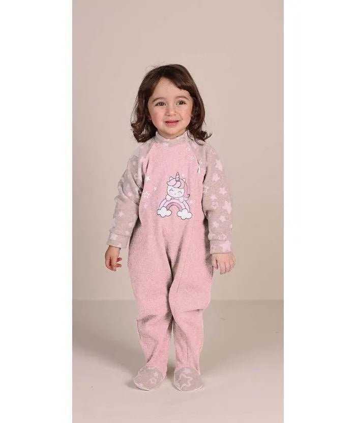 Pigiama tutone invernale neonata bambina Gary in punto Milano 1085