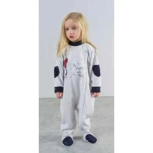 Pigiama tutone invernale neonata bambina Gary in punto Milano F10067