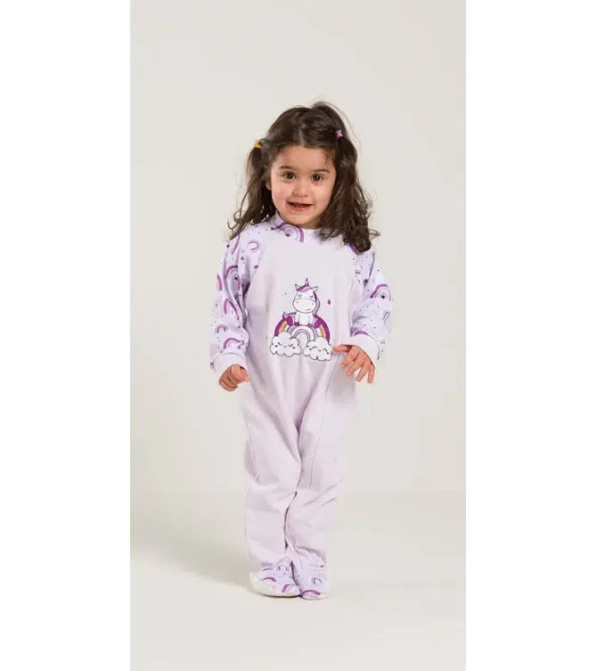 Pigiama tutone invernale neonata bambina Gary interlock V10007