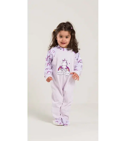 Pigiama tutone invernale neonata bambina Gary interlock V10007